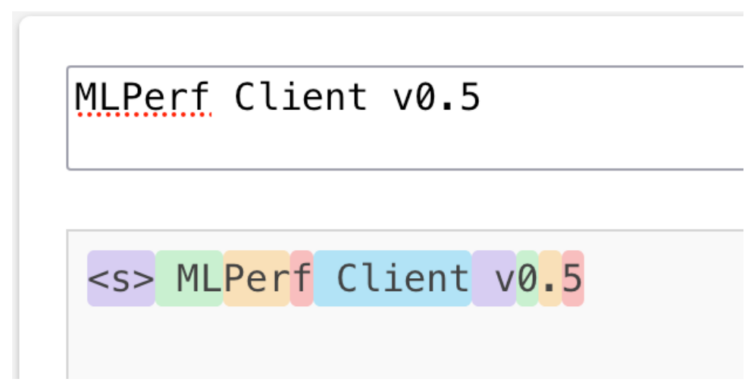 MLPerf Client token chart